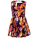Koko Cut Out Back Print Dress