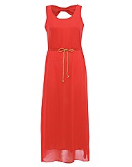 Koko Chiffon Rope Belt Maxi Dress