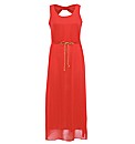 Koko Chiffon Rope Belt Maxi Dress