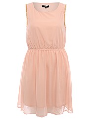 Koko Chain Arm Chiffon Dress