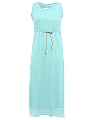 Koko Chiffon Rope Belt Maxi Dress