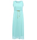 Koko Chiffon Rope Belt Maxi Dress