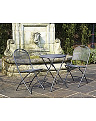 Cafe Latte Table And 2 Chairs Set 3Pc