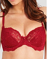Just Peachy Lace Non Padded Balcony Bra