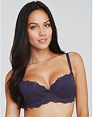 Just Peachy Lace Padded Balconette Bra