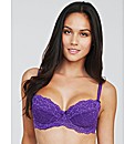 Just Peachy Lace Padded Balconette Bra