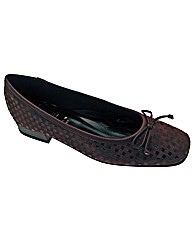Riva Chequers Ladies Ballerina Shoe