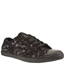 Schuh Curly Lace Up Glitter Lace