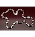 Sterling Silver 2oz Dia Cut Curb Chain