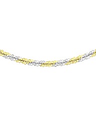 9ct Gold Two Tone Criss Cross Chain