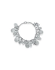 Sterling Silver Faith Charm Bracelet
