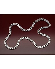 Sterling Silver Diamond Cut Curb Chain
