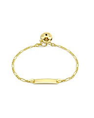 9ct Gold ID Padlock Bracelet
