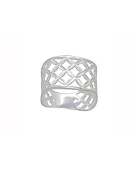 Sterling Silver Lattice Ring