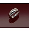 Sterling Silver Plain Dome Ring