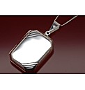 Sterling Silver Rectangle Gents Locket
