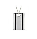 Sterling Silver & Onyx Gents Necklace
