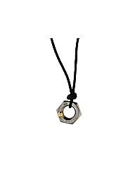 Nut and Bolt Cord Necklace