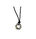Nut and Bolt Cord Necklace