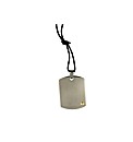 Dogtag Pendant on Black Cord
