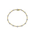 9ct Gold & Diamond Heart Twist Bracelet