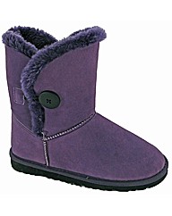 SHORT SUEDE BUTTON BOOT