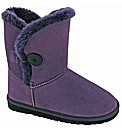 SHORT SUEDE BUTTON BOOT