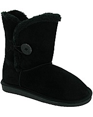 SHORT SUEDE BUTTON BOOT