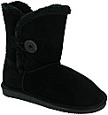 SHORT SUEDE BUTTON BOOT
