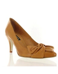 Marta Jonsson tan leather court shoe