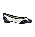 Riva Brogue Navy/White Ballerina