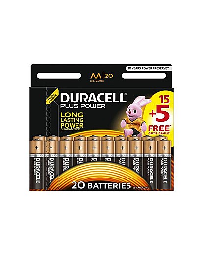 AA Alkaline Batteries 15 + 5 Free AA Alkaline Batteries 15 + 5 Free