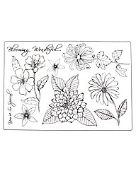 Dawn Bibby Classical Bloom A5 Stamp Set