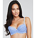 Just Peachy Lace Padded Balconette Bra