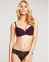 Just Peachy Lace Padded Balconette Bra