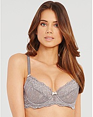 Just Peachy Lace Padded Balconette Bra