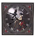 Dark Angel with Raven Picture Clock