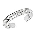 Silver Pyramid Stud Cuff Bracelet