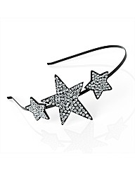 Black 3 Star Headband