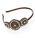 Gold Coloured Beaded Headband