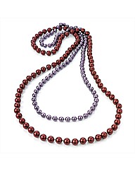 2pc Purple & Red Necklace