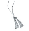 Silver Coloured Tassle Necklace