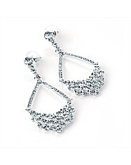 Silver Coloured Drop Earring