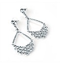 Silver Coloured Drop Earring
