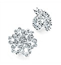 Silver Coloured Flower Elasticated Ring