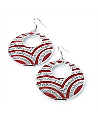 Silver Coloured Round Earring