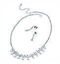 Silver Coloured Necklace and Earring Set