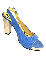 Spot On Hipster Denim Sandal