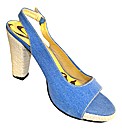 Spot On Hipster Denim Sandal
