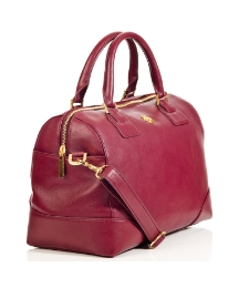 Tory Burch Robinson Satchel Burgundy Bag